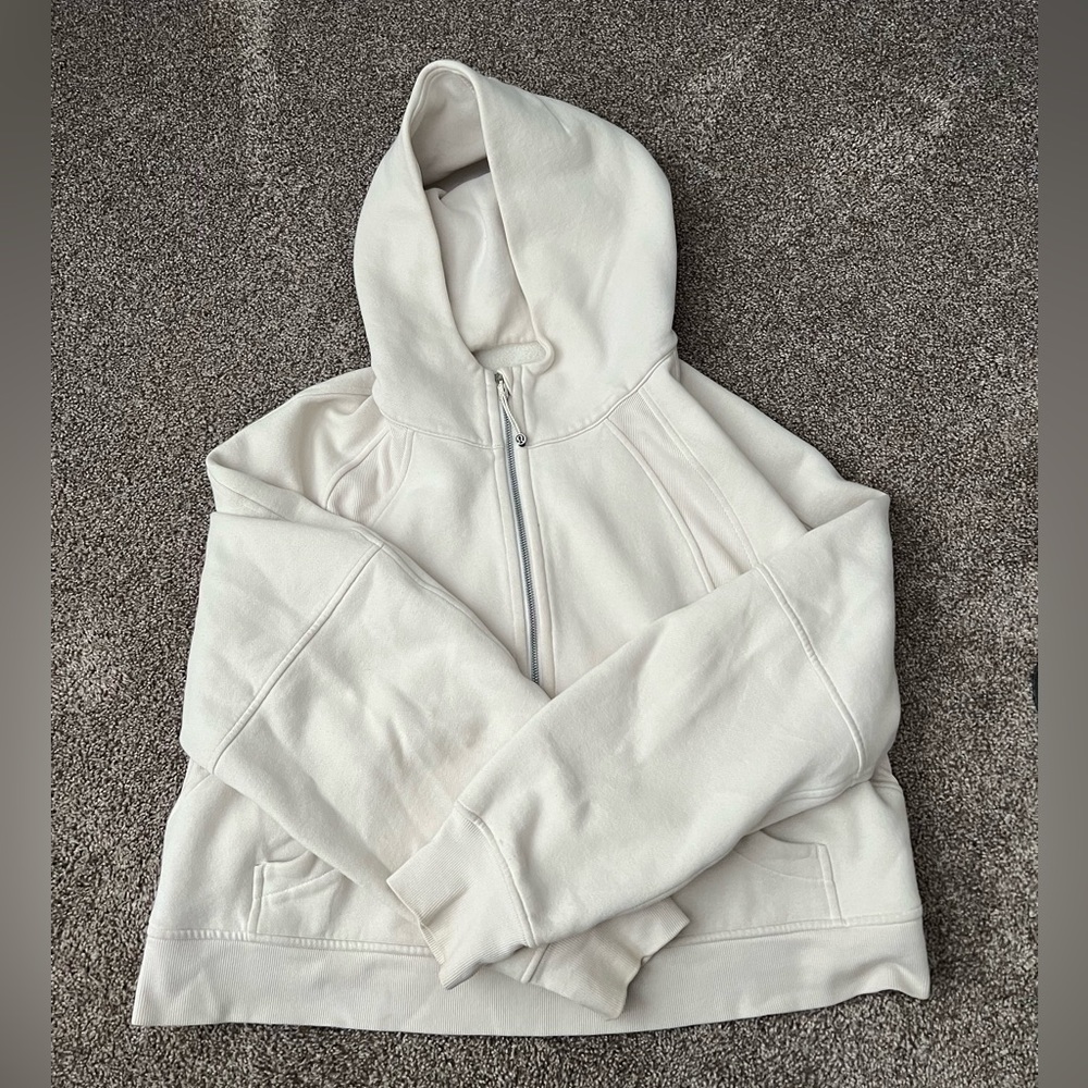 Lululemon oversized cropped 1/2 zip scuba